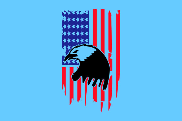 America Flag Patriotic Eagle SVG: Graphics for Crafts & Local Branding