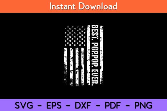 Best Pop Ever American Flag Graphics for Crafts