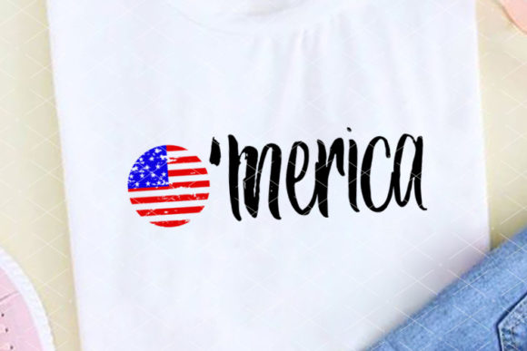 Merica Sign USA Flag Graphics for Crafts