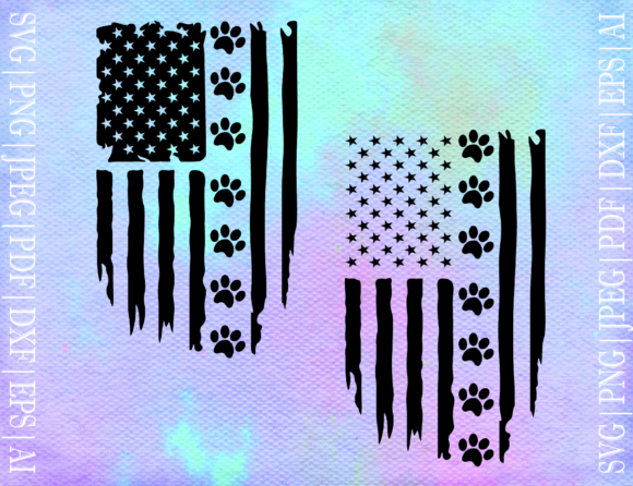 Paw Print Flag SVG: Graphics for Crafts That Actually Sell