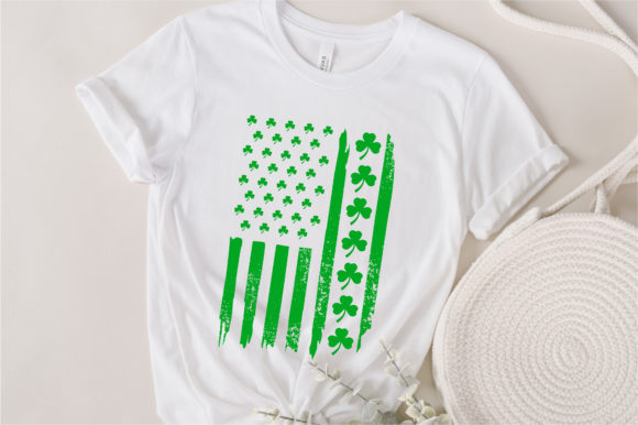 St Patricks Day Usa Flag SVG Design