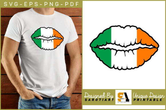 St. Patrick’s Lip Graphics for Crafts