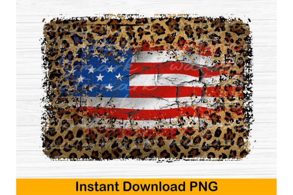 USA Flag PNG Sublimation Designs for Crafts & Graphics