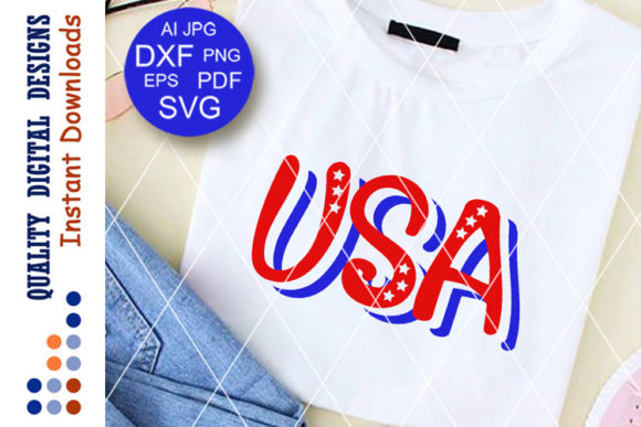 USA Sign SVG Graphics for Crafts & Content